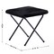 Emma and Oliver Ersa Oversize Folding Saucer Moon Chair and Ottoman for Dorm and Bedroom with Steel Frames